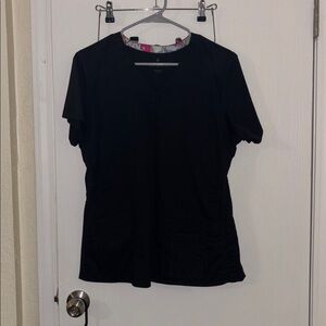 Vera Bradley Black Scrub Top